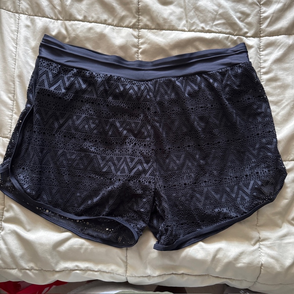 Black Lace Bathing suit Shorts
